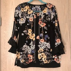 🦄3for$20•NWT JM Collection Floral Top